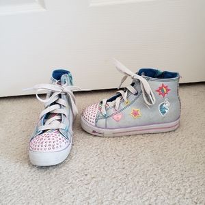 Skechers Sport Light Up High Top Tennis Shoes